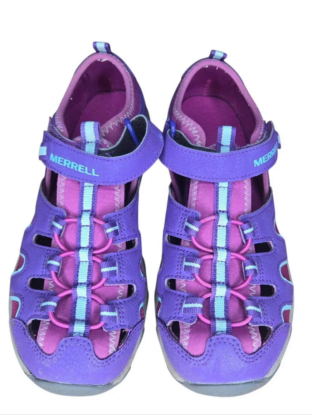 Merrell Youth Girls Purple Pink Hydro H2O Hiker Fisherman Sandals Size 7